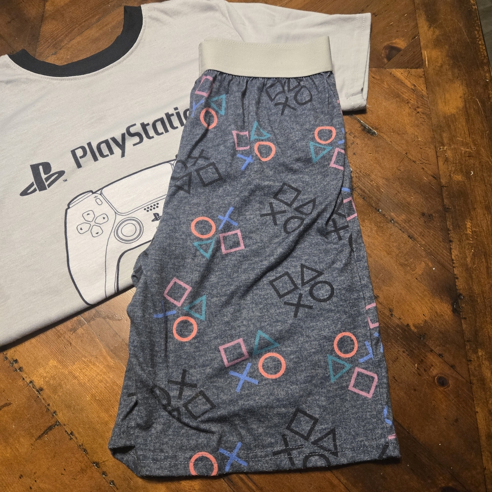 PlayStation Kids' Matching Lounge Set in Gray with Multicolor Icons